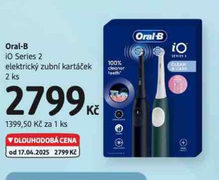 ORAL-B IO SERIES 2 ELEKTRICK ZUBN KARTEK