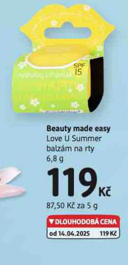 BEAUTY MADE EASY BALZM NA RTY