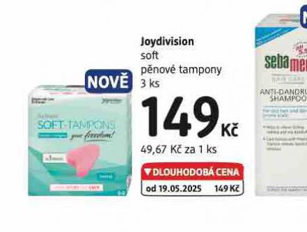 JOYDIVISION SOFT PNOV TAMPONY