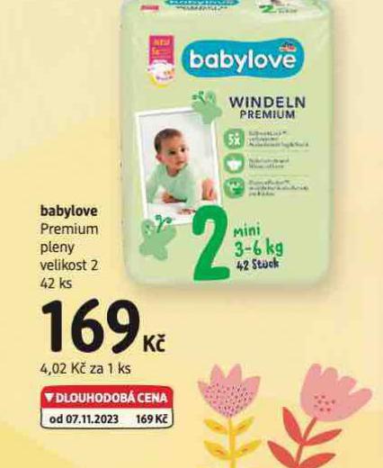 BABYLOVE PREMIUM PLENKY VELIKOST 2