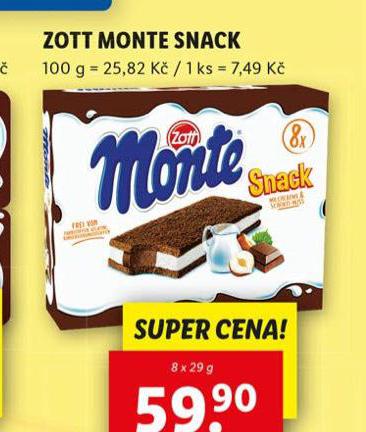 ZOTT MONTE SNACK