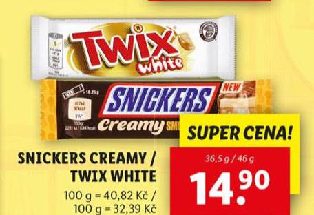 SNICKERS CREAMY / TWIX WHITE