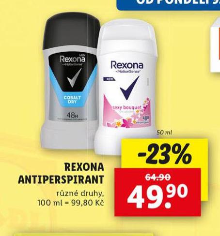REXONA ANTIPERSPIRANT