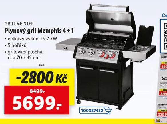 PLYNOV GRIL MEMPHIS 4+1