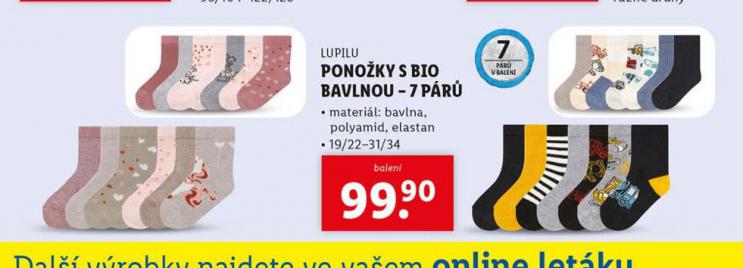 PONOKY S BIO BAVLNOU