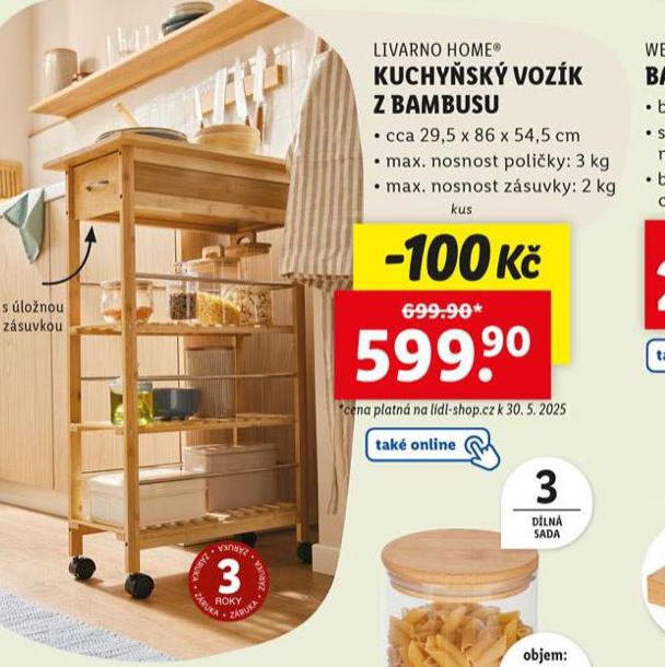KUCHYSK VOZK Z BAMBUSU