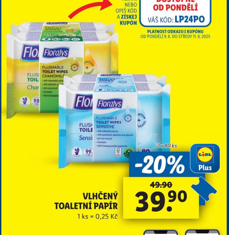 FLORALYS VLHEN TOALETN PAPR