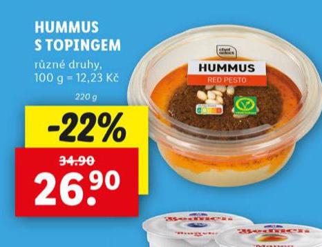 HUMMUS S TOPINGEM