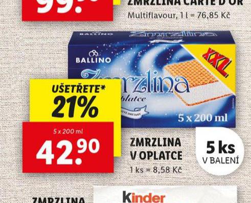 ZMRZLINA V OPLATCE