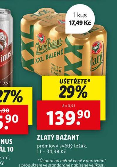 PIVO ZLAT BAANT