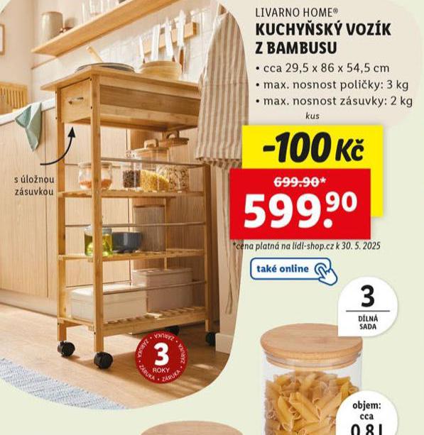 KUCHYSK VOZK Z BAMBUSU