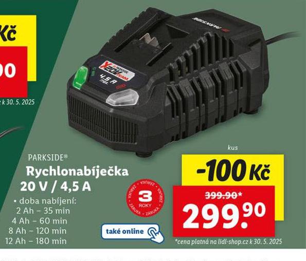 RYCHLONABJEKA 20 V / 4,5 A