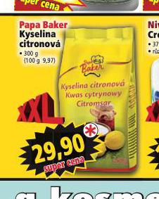 PAPA BAKER KYSELINA CITRONOV