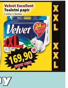 VELVET EXCELLENT TOALETN PAPR