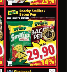 SNACKY SMILLIES / BACON PEP