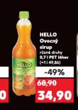 HELLO OVOCNÝ SIRUP
