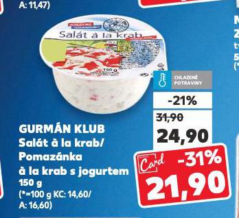 POMAZNKA  LA KRAB S JOGURTEM