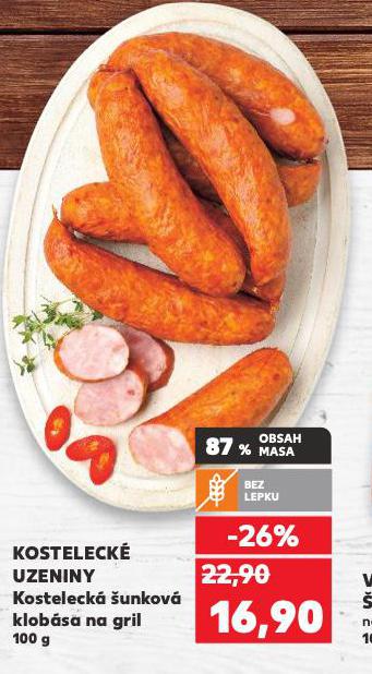KOSTELECK UNKOV KLOBSA NA GRIL