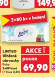 LINTEO BABY DĚTSKÉ VLHČENÉ UBROUSKY