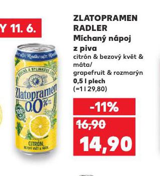 ZLATOPRAMEN RADLER 0,0%