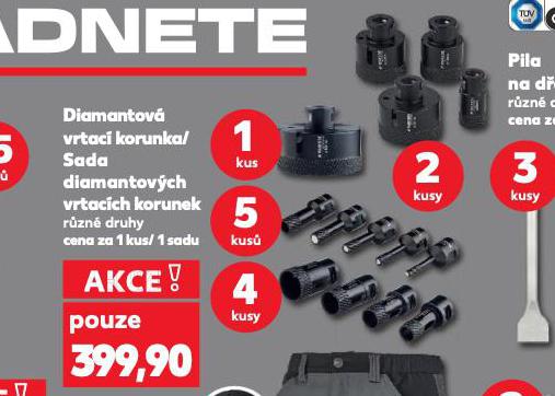 DIAMANTOV VRTAC  KORUNKA / SADA DIAMANTOVCH VRTACCH KORUNEK