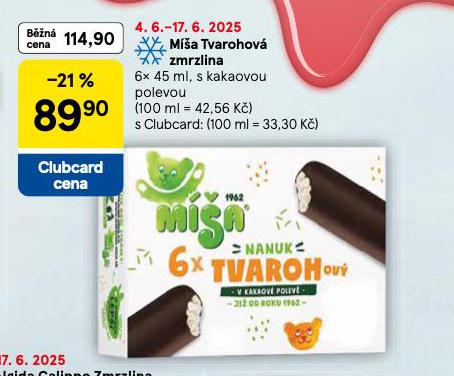M͊A TVAROHOV ZMRZLINA