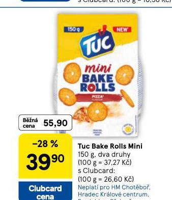 TUC BAKE ROLLS MINI