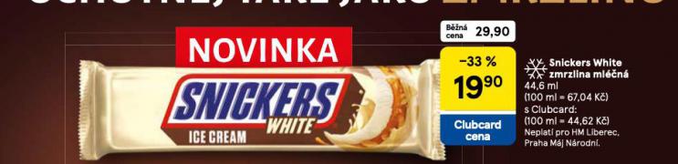 SNICKERS WHITE ZMRZLINA MLN