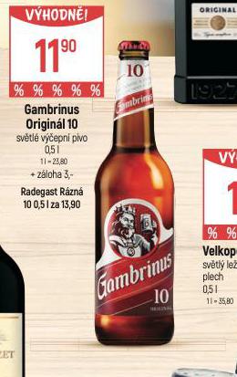 PIVO GAMBRINUS ORIGINL