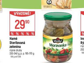 HAM STERILOVAN ZELENINA