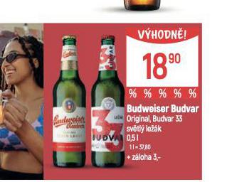 PIVO BUDWEISER BUDVAR ORIGINAL