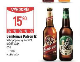 PIVO GAMBRINUS PATRON 12