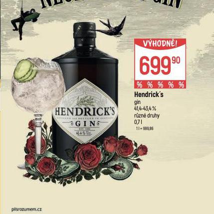 HENDRICKS GIN