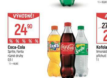 COCA COLA, FANTA, SPRITE