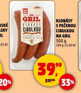 KLOBSY S PEENOU CIBULKOU NA GRIL