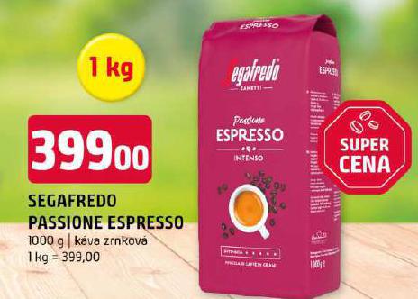 SEGAFREDO PASSIONE ESPRESSO ZRNKOV KVA