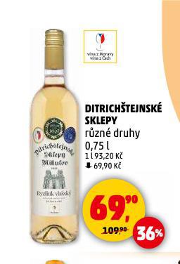 DITRICHTEJNSK SKLEPY