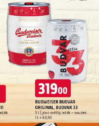 PIVO BUDWEISER BUDVAR ORIGINAL