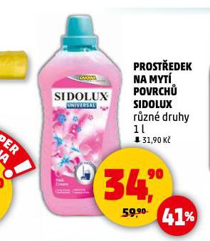 SIDOLUX PROSTEDEK NA MYT POVRCH