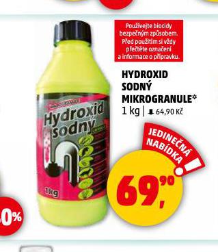 HYDROXID SODN MIKROGRANULE