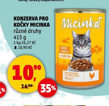 KONZERVA PRO KOKY MICINKA
