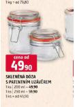 SKLENN DZA S PATENTN UZVREM