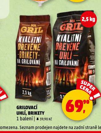GRILOVAC BRIKETY