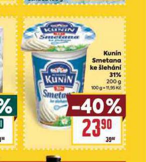 KUNN SMETANA KE LEHN 31%