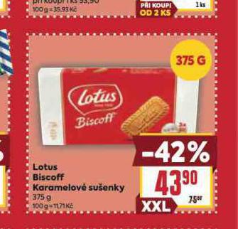 LOTUS BISCOFF KARAMELOV SUENKY