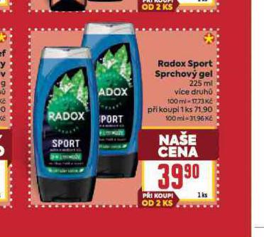 RADOX SPORT SPRCHOV GEL