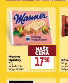 MANNER OPLATKY