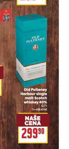 OLD PULTENEY HARBOUR SINGLE MALT SCOTCH WHISKEY
