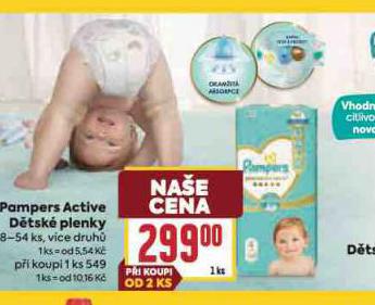 PAMPERS DTSK PLENKY