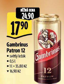 PIVO GAMBRINUS PATRON 12